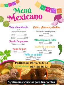 Menú Mexicano